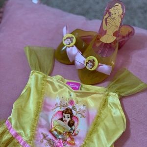 Disney Princess Belle dress and matching shoes